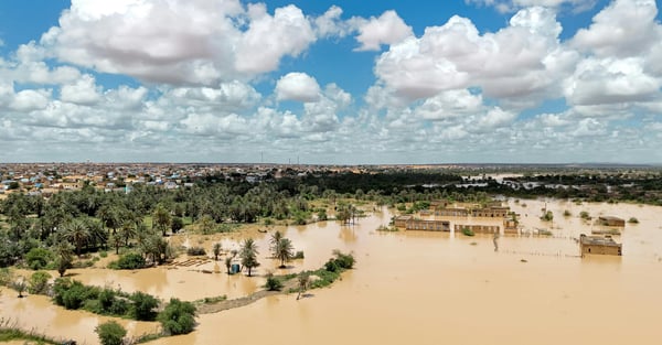 Flooding of entire area-city